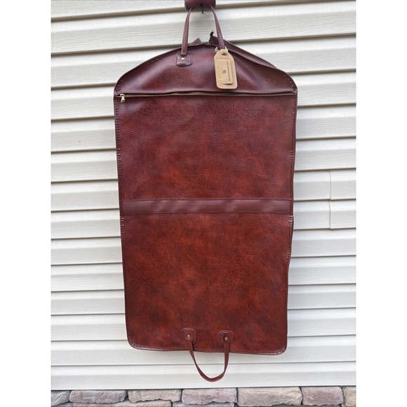 Etienne Aigner Handbags - Vintage 60s Etienne Aigner Handcrafted  Burgundy Leather Garment Carrier